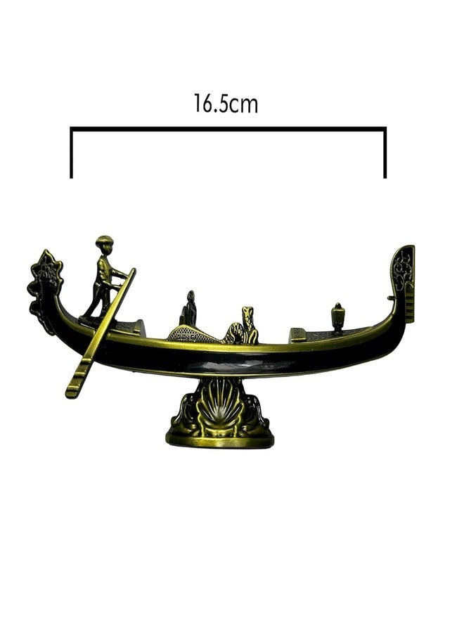 ARTBUG Metal Gondola Boat Showpiece, Decorative Venetian Gondola Model for Home, Office, Collectibles & Gifts - Image 2